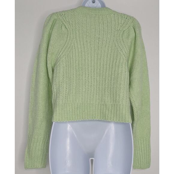 Topshop Pale Green Chunky Knit Sweater - Picture 6 of 9